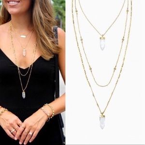 Stella & Dot Aria Pendant double necklace